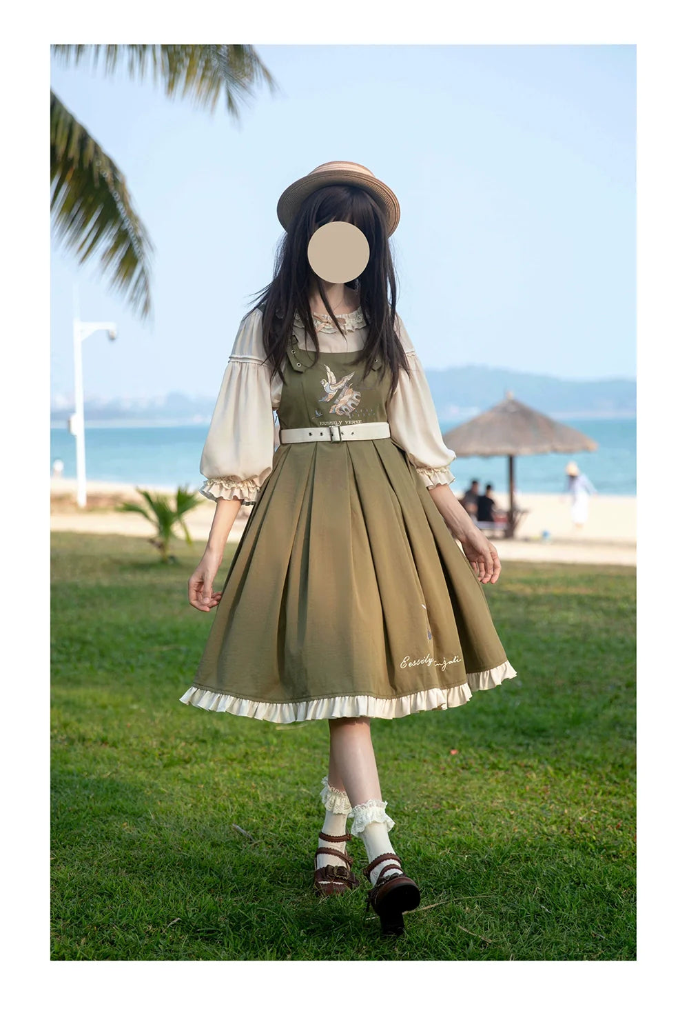 EESSILY - Flying Bird - Plus Size Elegant Lolita JSK Dress With Bird Embroidery