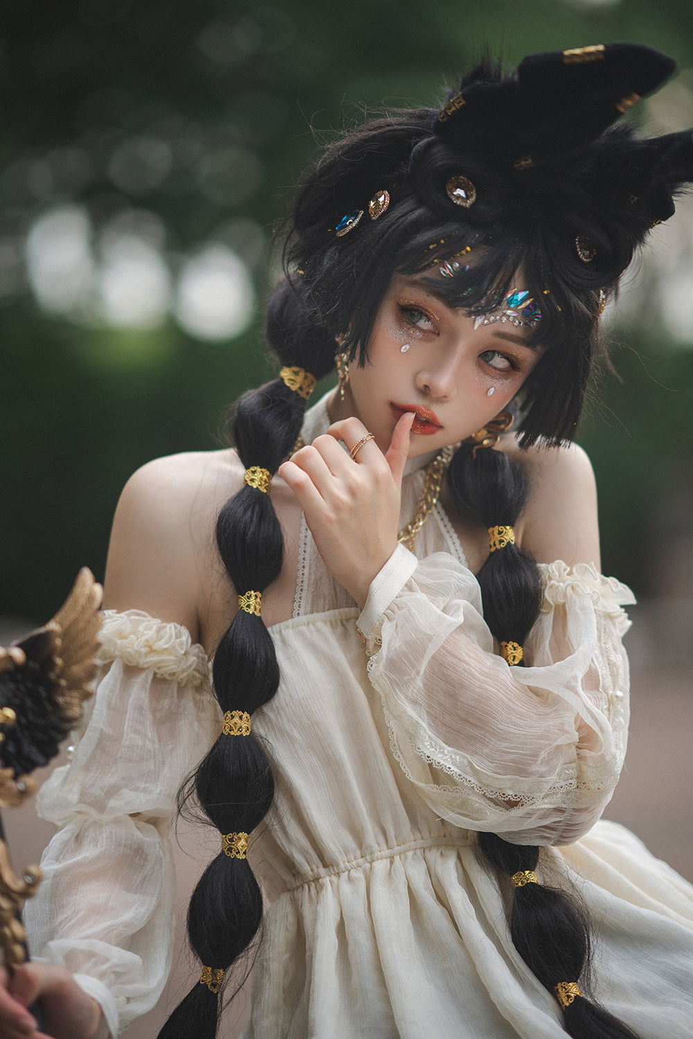 Miss Point - Dusk Bester - Egyptian Lolita Halter Attached Sleeve Blouse