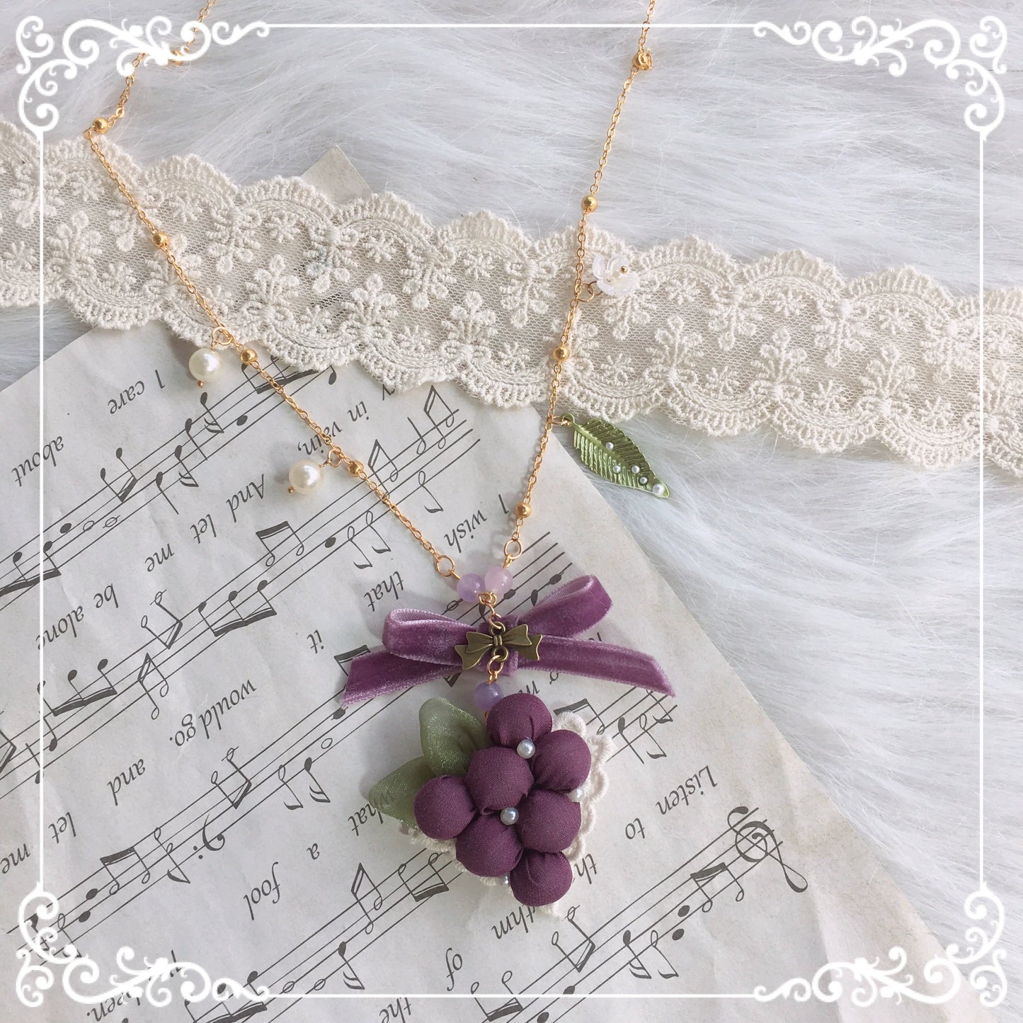 Chestnut Lolita - Louvre Vineyard Accessory Hairband Retro Lolita KC