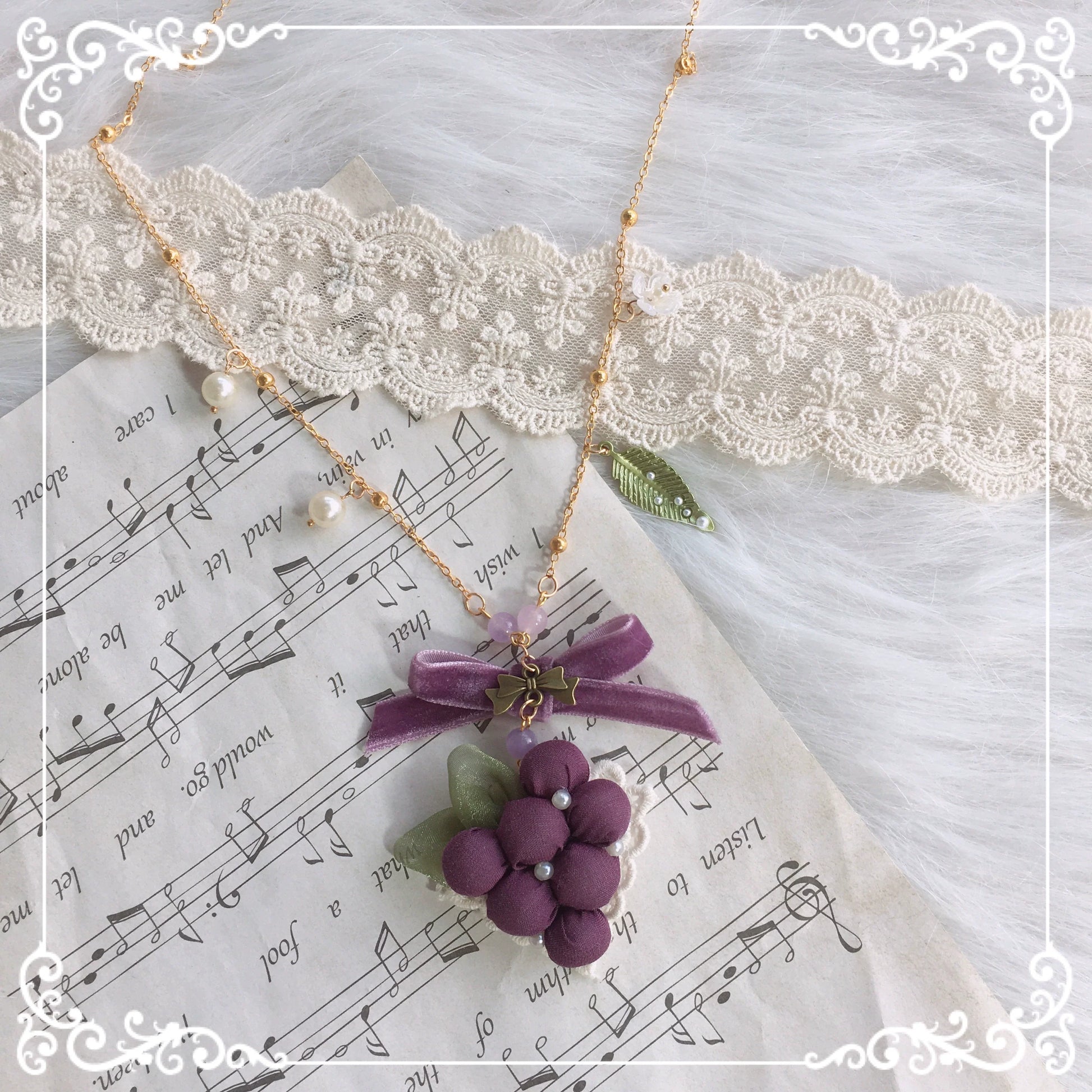 Chestnut Lolita - Louvre Vineyard Accessory Hairband Retro Lolita KC