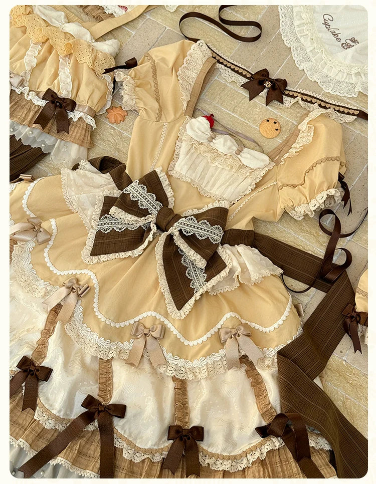 Mademoiselle Pearl - Cup Cake - Sweet Lolita OP Dress Kawaii Lolita JSK SK