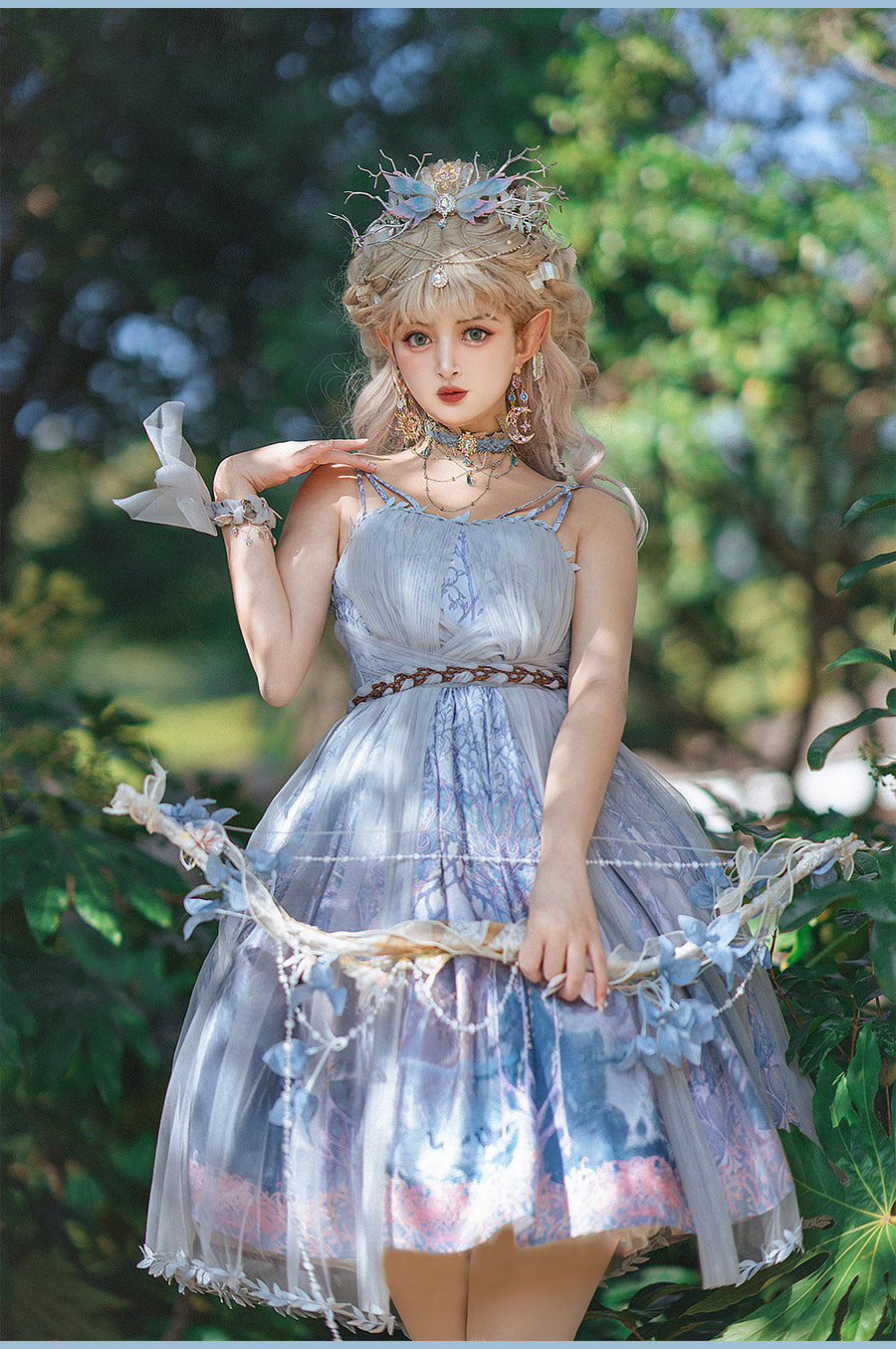 FunCcino - Dense Forest Corridor - Elegant Lolita Jumper Dress