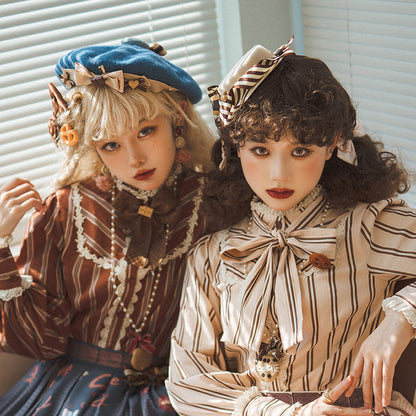 Miss Point - Chocolate Daily Lolita Bow KC Brooch