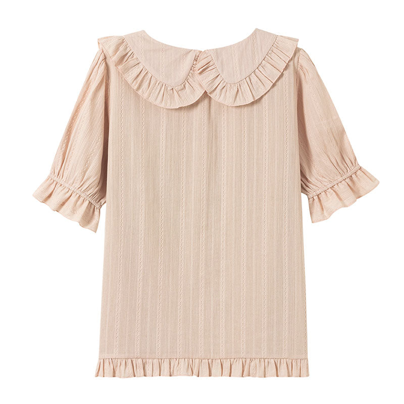 Niu Niu - Rainbow Cake - Plus Size Lolita Blouse Doll Collar Summer Shirt