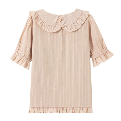 Niu Niu - Rainbow Cake - Plus Size Lolita Blouse Doll Collar Summer Shirt