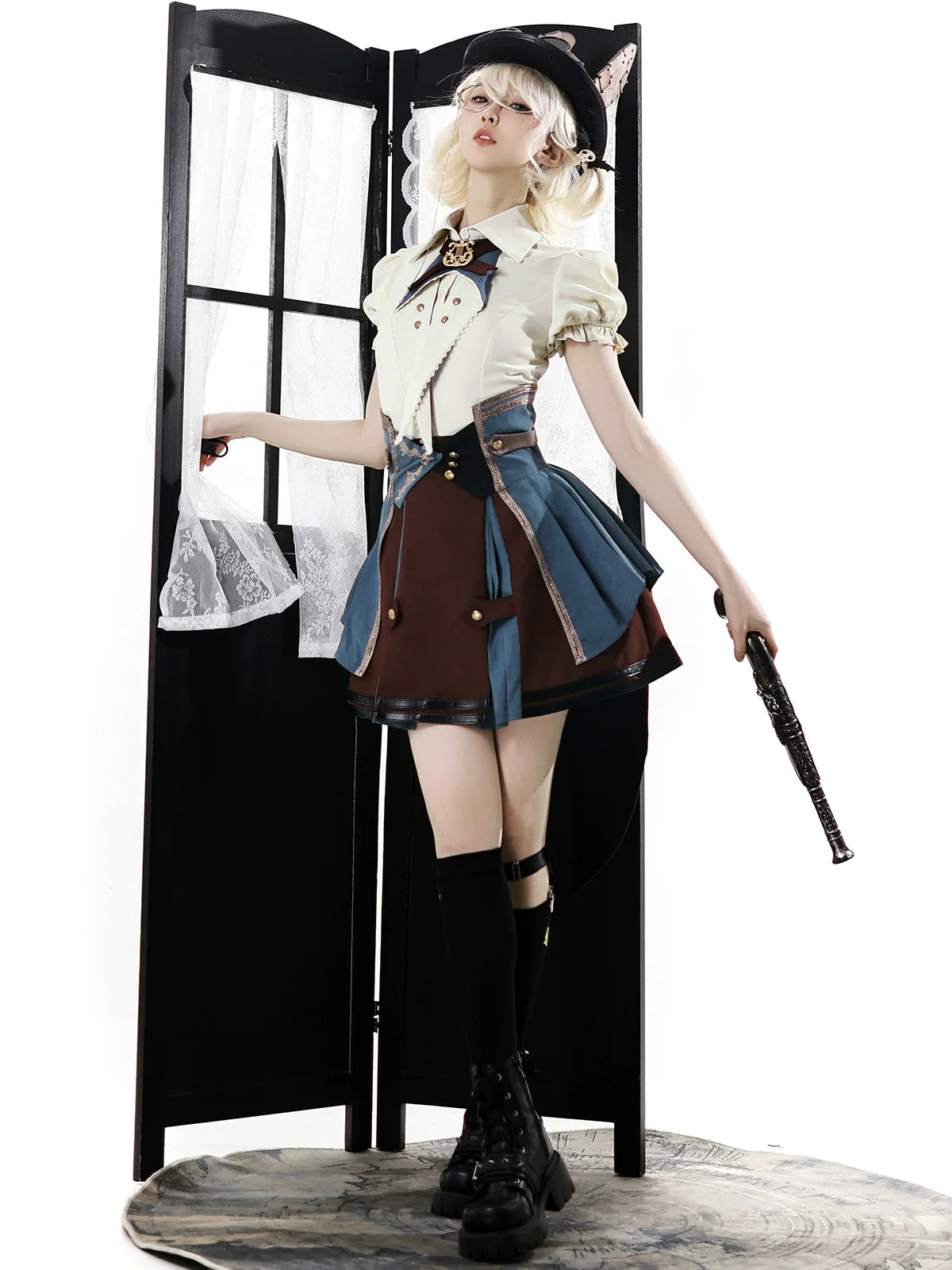 Your Princess - Fairyland Train Conductor - Punk Lolita Skirt Suit