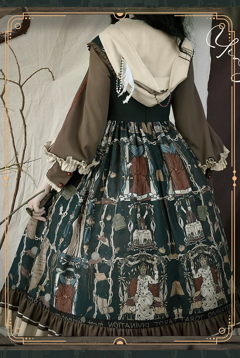 YingLuoFu - Tarot - Elegant Lolita Dress Classicl Court Style Lolita OP Salopette