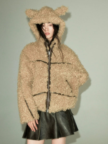 Rabbit Ears Eco-friendly Fur Jacket【s0000004247】