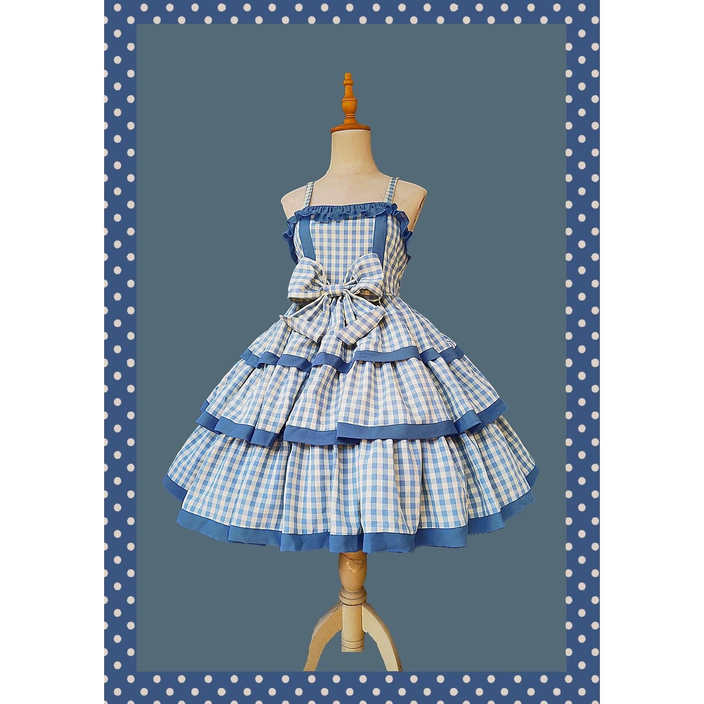 Infanta - Cloth Cat - Kawaii Lolita JSK Multi-Color Tiered Ruffles Dress