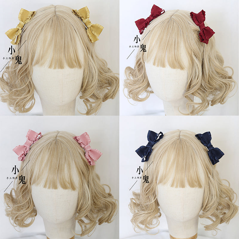 Xiaogui - Cute Lolita Headwear Ponytail Hairclips Daily Lolita Accessories