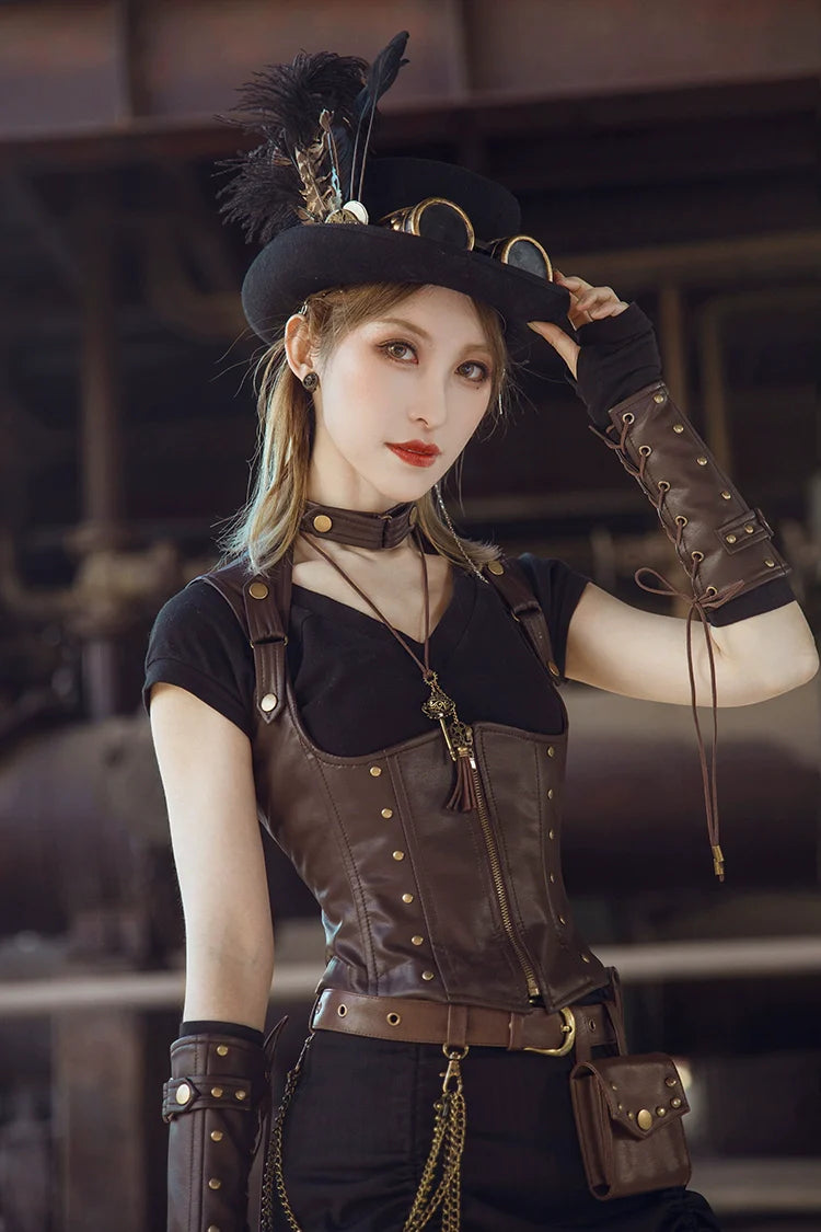 Mr. Yi's Steam Continent - Punk Lolita Lolita Vintage Necklace Sweater Chain