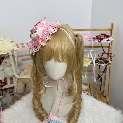 Chestnut Lolita - Sweet Lolita Candy Box Hat Handmade Lolita Top Hat