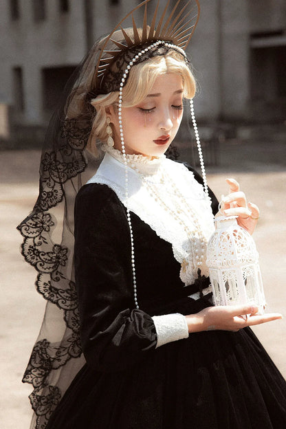 Miss Point - Customized Lolita Dress Vintage Elegant Velvet OP Dress