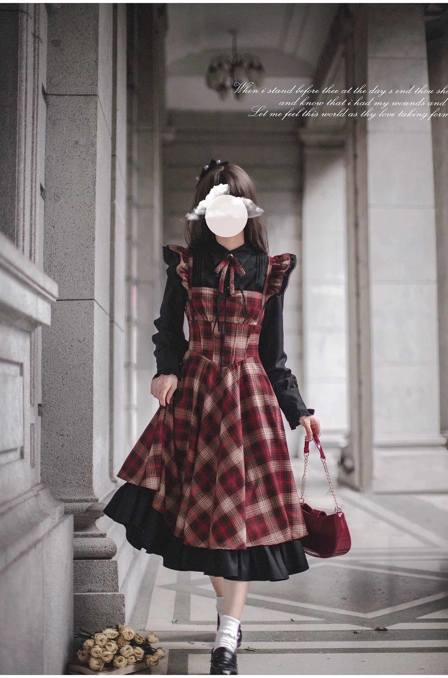 HuTaoMuJK - Madeleine - Classic Lolita JSK Suit Black Lolita Blouse and Coat