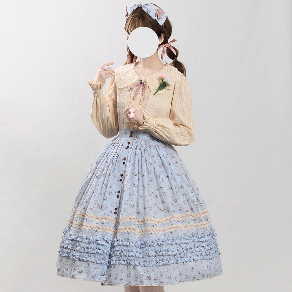 Miss Point - Flower and Alice - Idyllic Retro Floral Country Lolita SK