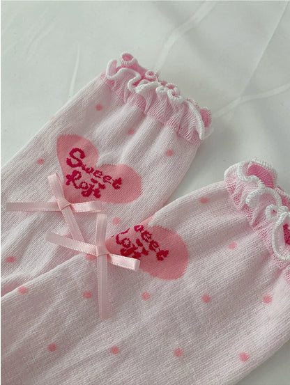 Roji Roji - Sweet Lolita Socks Cute Lolita Short Socks With Polka Dot
