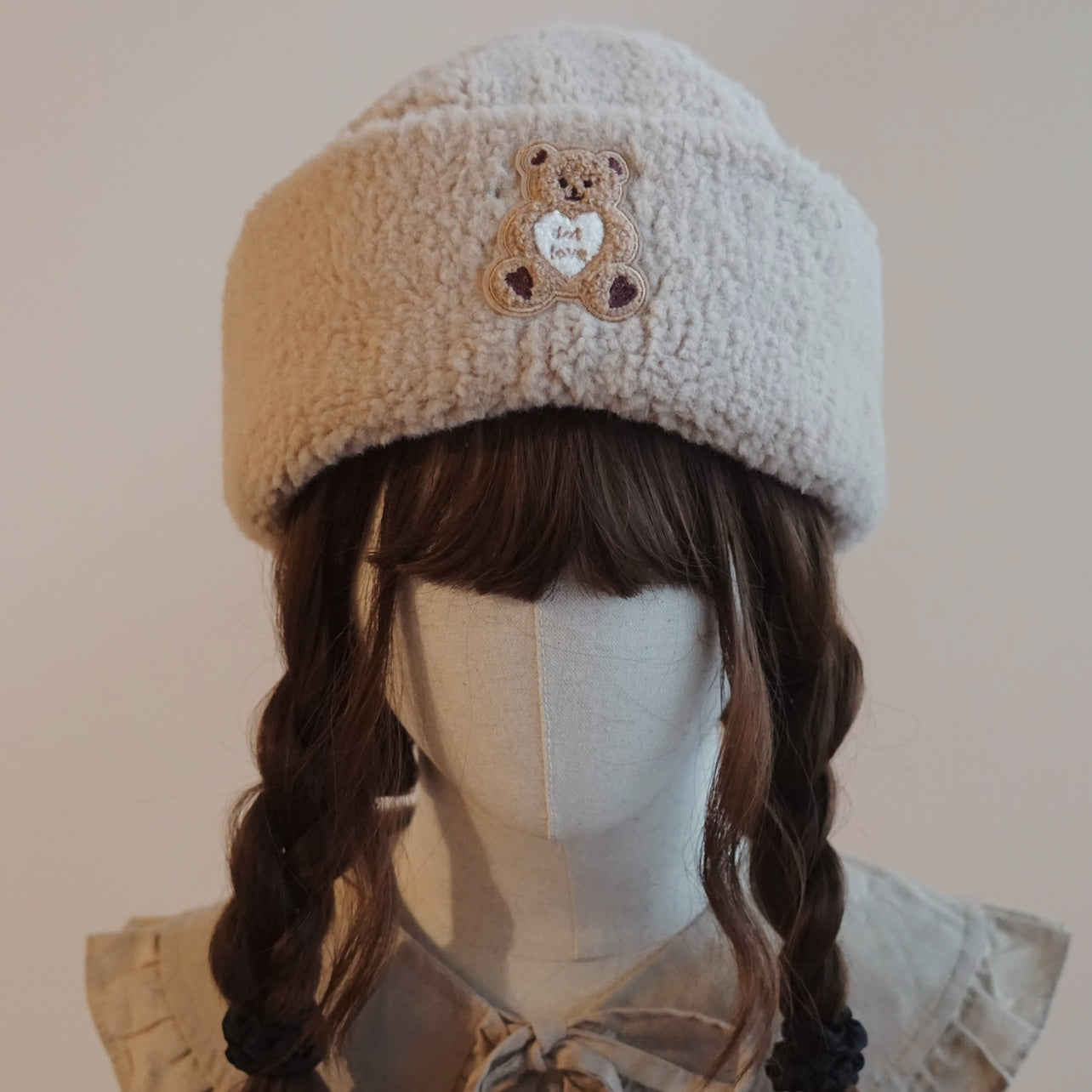 Besozealous - Winter Lolita Hat Bear Ears Hooded Hat