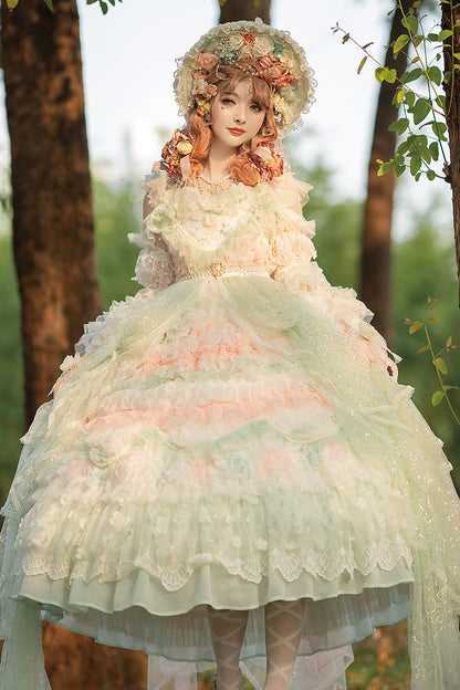 Cat Fairy - The Floating Fireflies and Dreams - Gorgeous Wedding Lolita Tea Party Dress