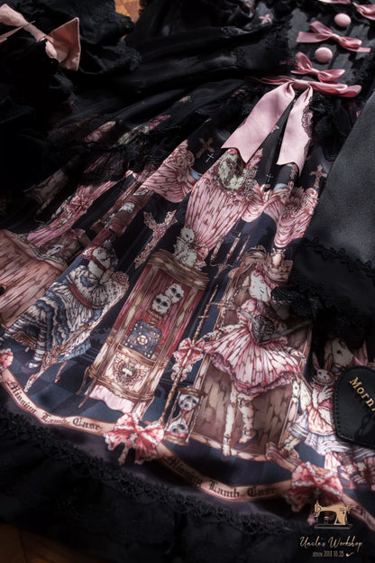 Uncle's Workshop - Missing Lamb Case - Gothic Lolita Dress Set with Sheep Prints