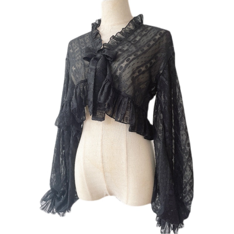 Sakurada Fawn - Chiffon Puff Sleeve Lolita Cardigan