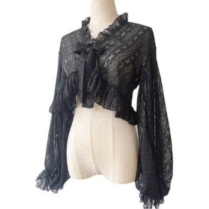 Sakurada Fawn - Chiffon Puff Sleeve Lolita Cardigan