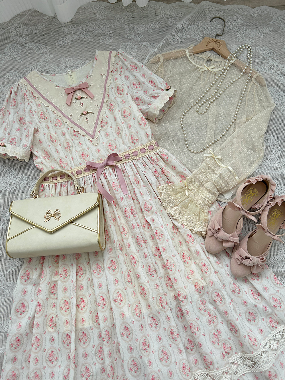 Miss Point - Happy Summer Elegant Lolita Floral OP Dress