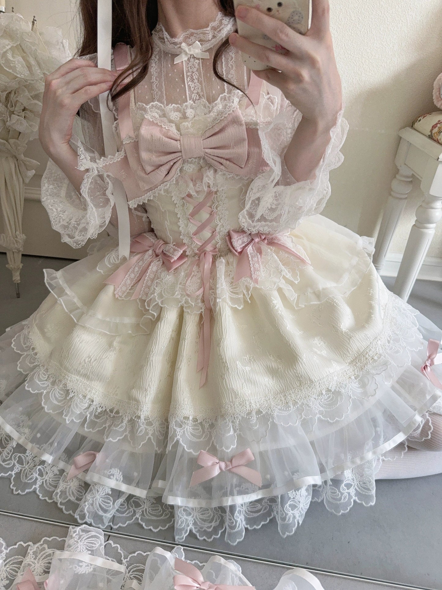 Sugar Girl- Fleeting Isle - Sweet Lolita Ballet Style Jumper Dress