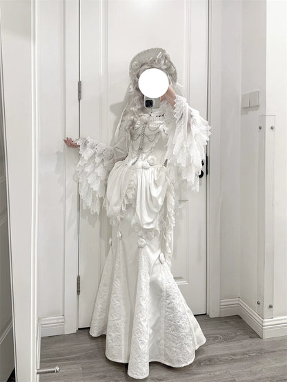 LeMiroir - Saint - Gothic Lolita Bolero Skirt Mermaid Dress Corset