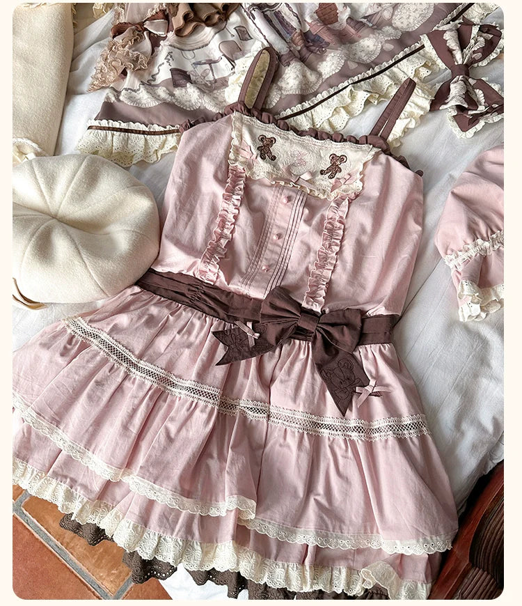 Mademoiselle Pearl - Lovely Lolita Dress OP Cloak Blouse SK Set