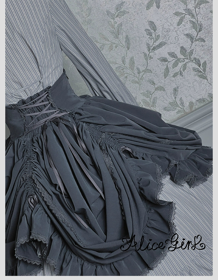 Alice Girl - Duke of Victoria - Classic Lolita SK & Overskirt Set