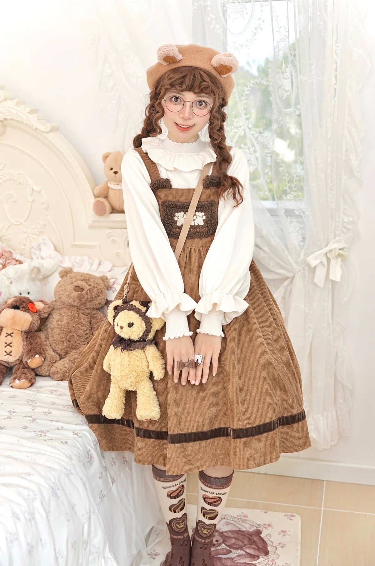 Forest Fluorescent Carps - Sweet Lolita Sweater Autumn and Winter Lolita Inner Wear