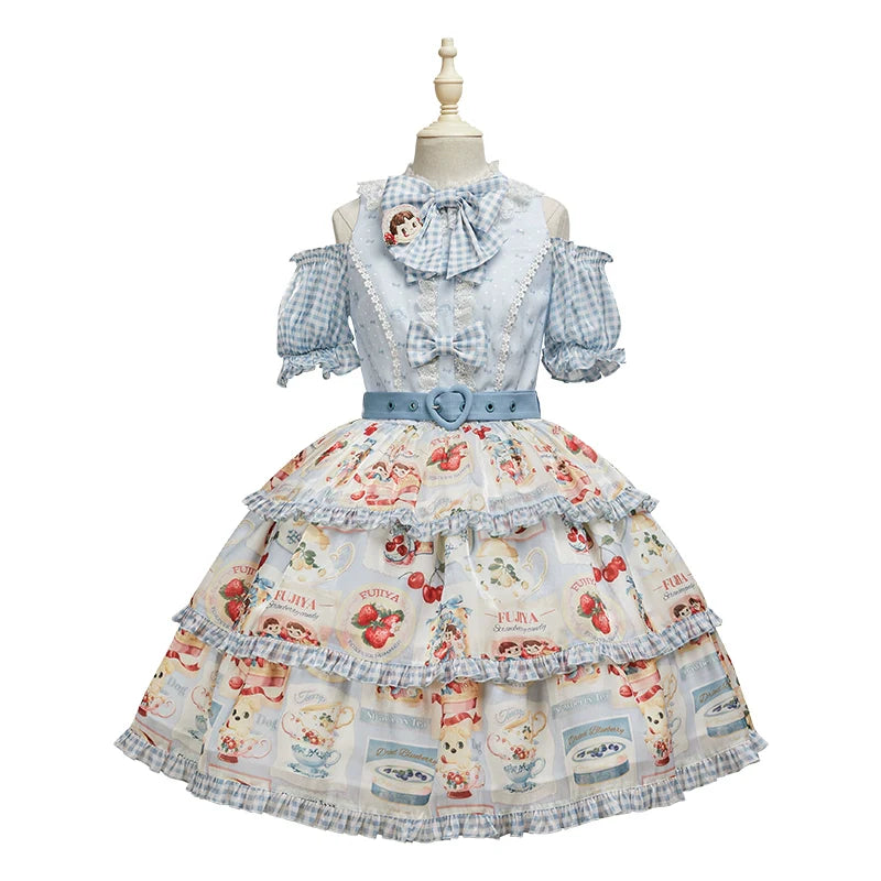 Summer Fairy - IP Collab Kawaii Lolita Dresses OP Home Wear Salopette Cardigan SK