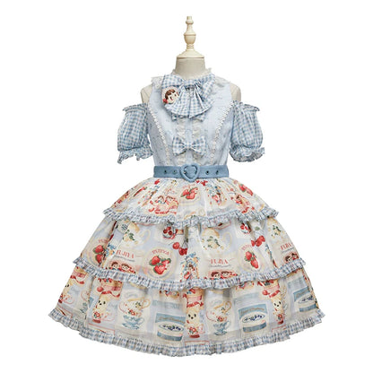 Summer Fairy - IP Collab Kawaii Lolita Dresses OP Home Wear Salopette Cardigan SK