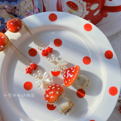 Bear Doll - Handcraft Kawaii Lolita Mushroom Necklace