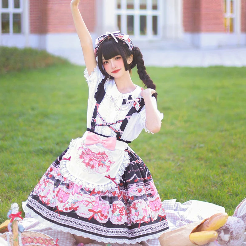 OCELOT - Sweet Lolita Lolita JSK and SK Rabbit Strawberry Dress