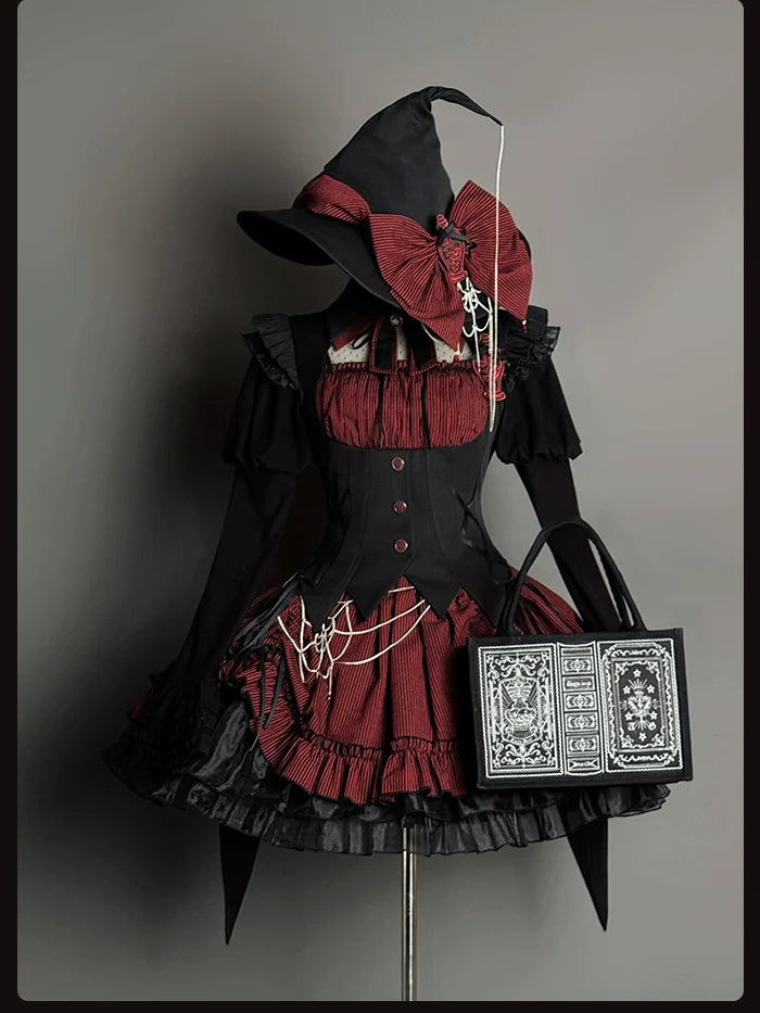 Alice Girl - Lolita Potion - Gothic Lolita Handbag Embroidered Lolita Black Bag