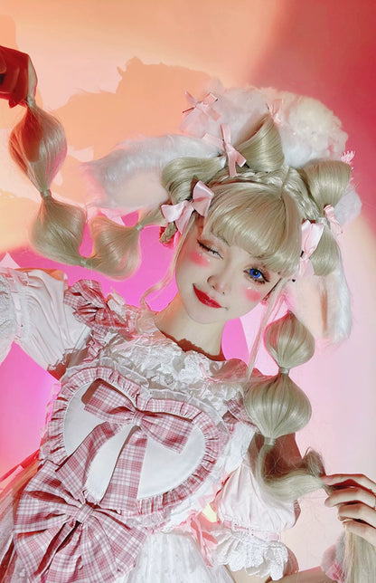 Half Sweet Lolita - Sweetheart Rescue - Sweet Lolita Dress Pink Lolita JSK Dress
