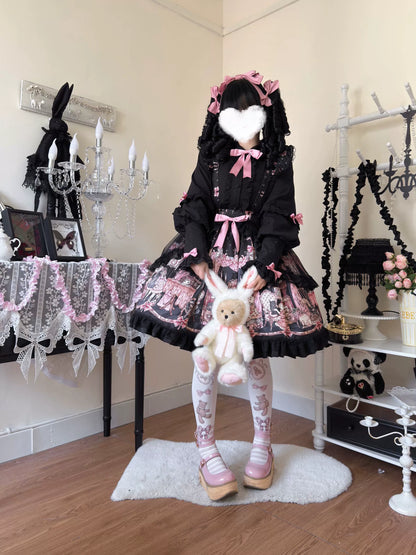 Uncle's Workshop - Missing Lamb Case - Gothic Lolita Dress Set with Sheep Prints