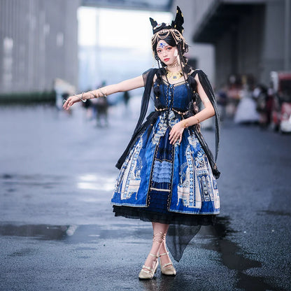 Miss Point - Dusk Best - Egyptian Lolita Dress Set Gorgeous JSK