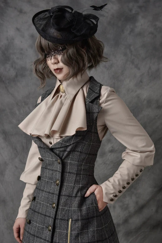 Vancy - Drunken Dreams - Vintage Lolita Dress Mutton Sleeve Shirt