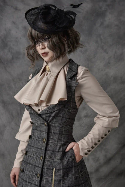 Vancy - Drunken Dreams - Vintage Lolita Dress Mutton Sleeve Shirt