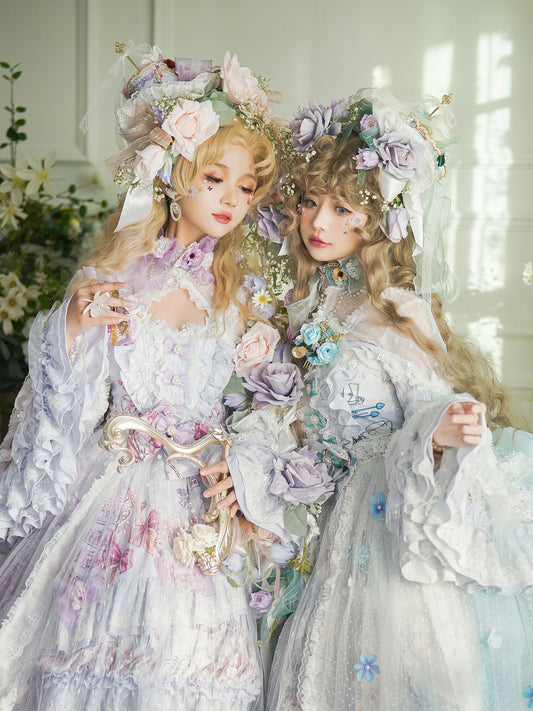 Youpairui - Sylph - Classic Lolita Tea Party Green Jumper Dress