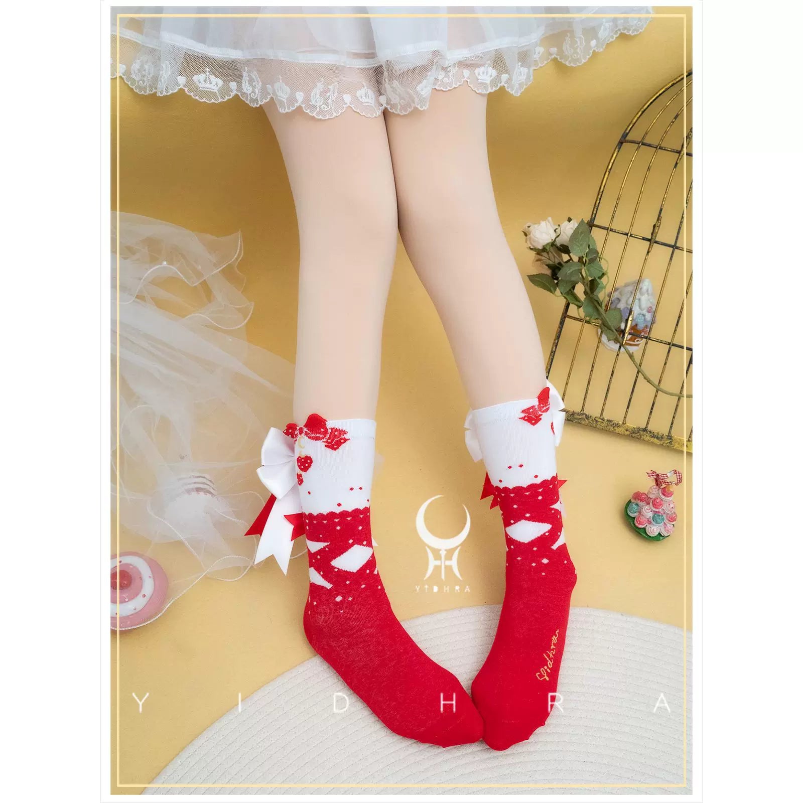 Yidhra - Christmas Lolita Socks Sweet Ankle Socks