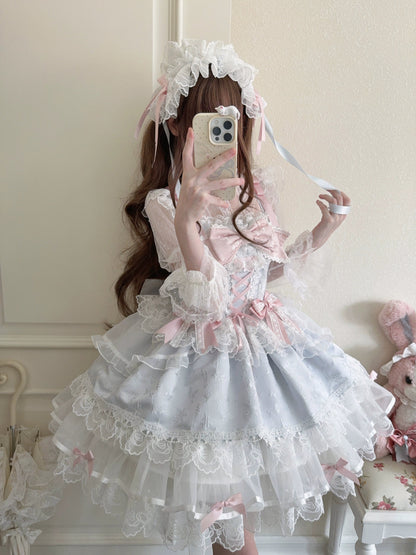 Sugar Girl- Fleeting Isle - Sweet Lolita Ballet Style Jumper Dress