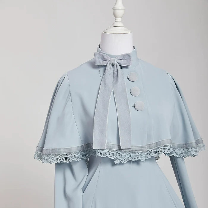 KINOKOKO - Aslan Blessings - Classic Lolita OP Seven-panel Slim Fit Dress with Cape