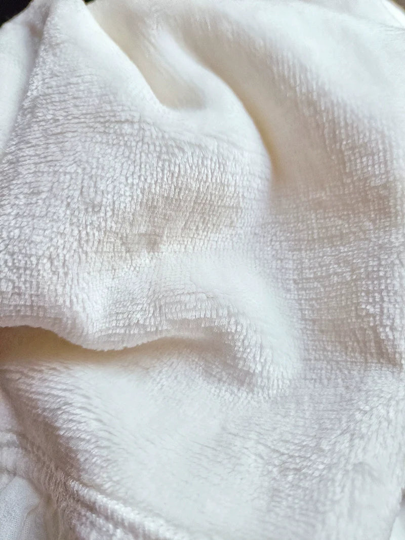 Youlan Lane - Winter Cotton Lolita Blouse White Long Sleeve Stand Collar Shirt