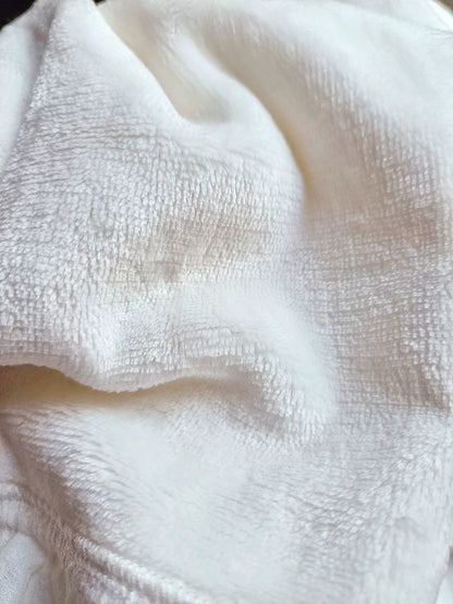 Youlan Lane - Winter Cotton Lolita Blouse White Long Sleeve Stand Collar Shirt