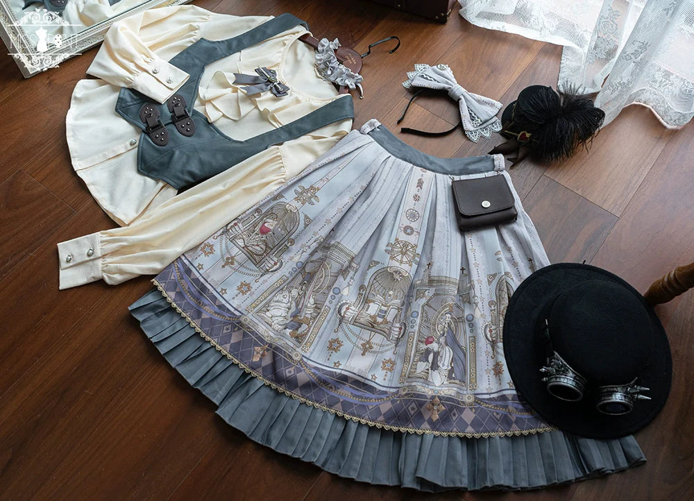 Miss Point - Demon Hunter's Diary - Gothic Lolita PU Leather Vest