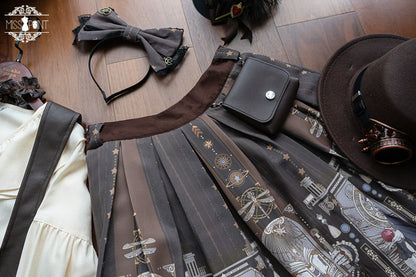 Miss Point - Demon Hunting Notes - Gothic Lolita Cross Print Short Skirt