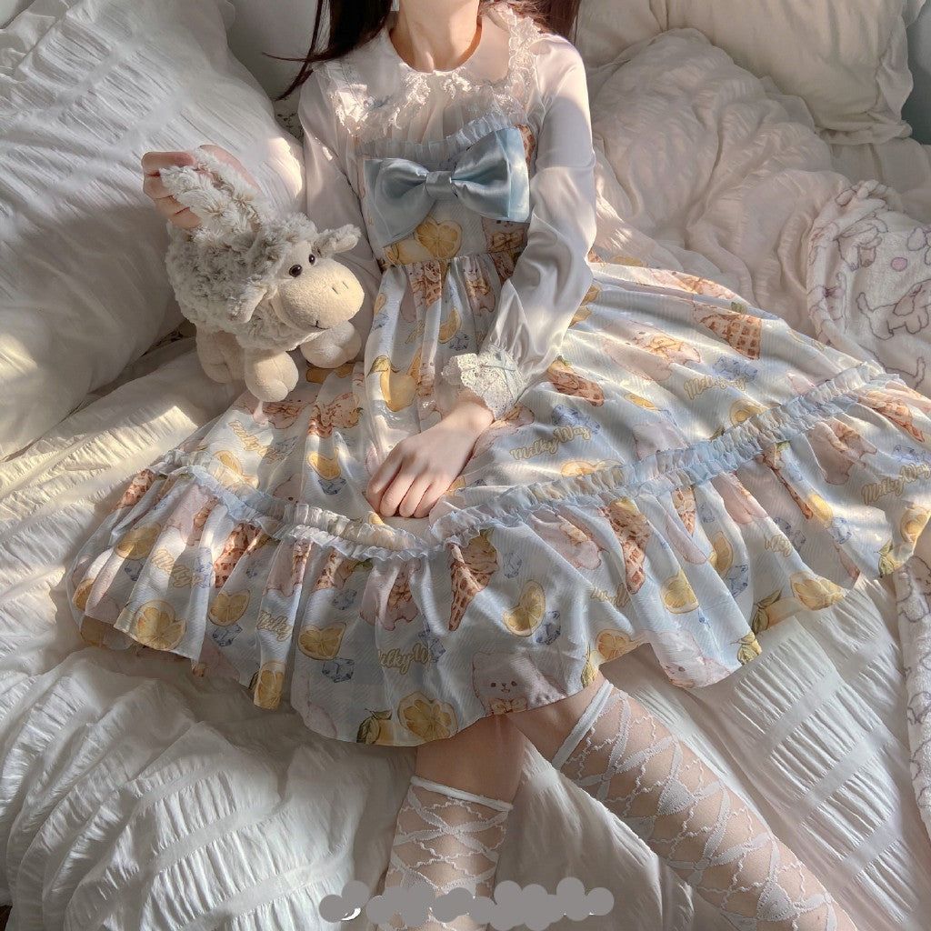 Milky Way - Lemon Puppy Lolita JSK Dress